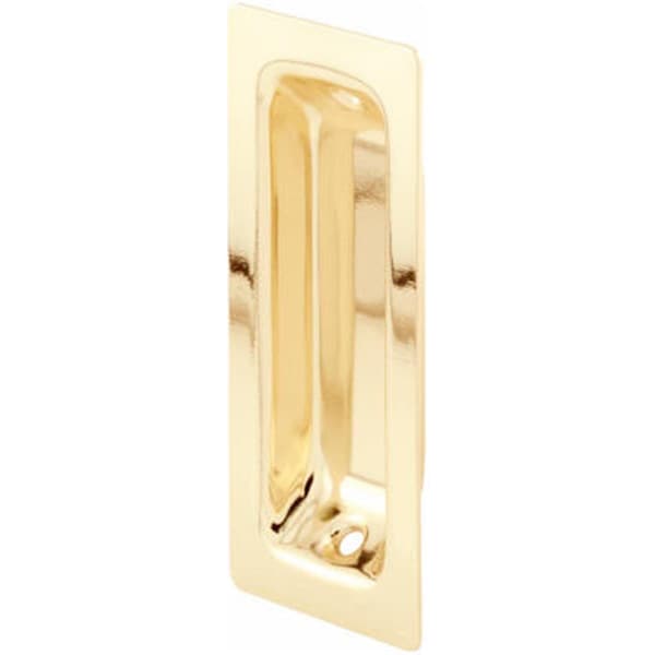 Prime-Line 162457 Pocket Door Pull Handle- Brass Plated Steel 130961 - main